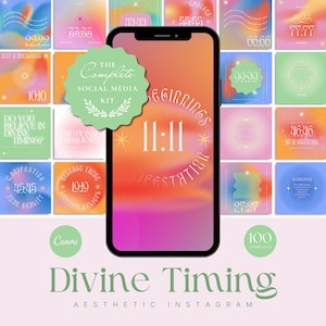 Divine Timing Cosmic Aesthetic Instagram, Spiritual Coach, Angel Numbers, Frequency Healing, Synchronicities, Positivity, Affirmations, LOA
