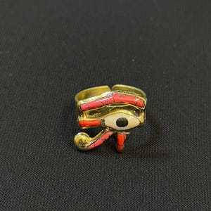 Amazing Eye of Horus Ring Handcrafted Egyptian Ring Unisex Ring Pharaonic Ring Handmade Ring Ancient Egyptian Symbolism Made In Egypt