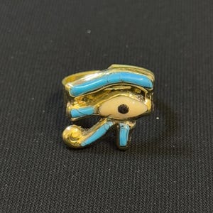 Unique Eye of Horus Ring Handcrafted Egyptian Ring Unisex Ring Pharaonic Ring Handmade Ring Ancient Egyptian Symbolism Made In Egypt