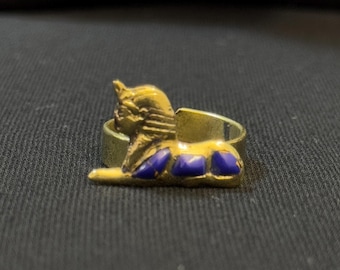 Antique Sphinx Ring Mythical Creature Jewelry Ancient Egyptian Mythology Medallion pharaonic Ring Made just for you Made In Egypt