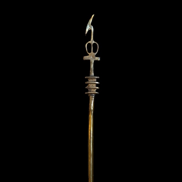Brass Was Scepter: Egyptian Ankh Key of Life, God Ptah Sceptre