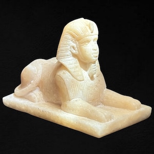 Einzigartige Replik Sphinx Hochwertige Spektakuläre Antike Sphinx Einzigartige Große Replik handgemalte Ägyptische Statue der Sphinx Made in Ägypten