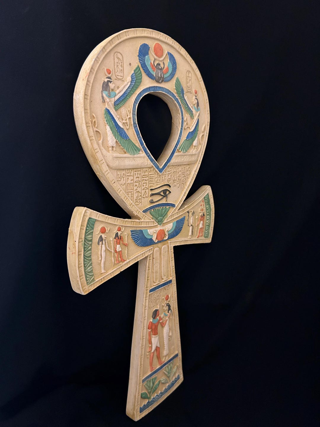 エジプトのアンク十字：スカラベのお守り、生命の鍵の室内装飾 - Etsy 日本