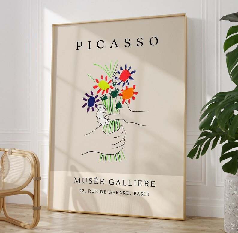 Picasso One Line Art Picasso Poster Picasso Line Art Prints Etsy