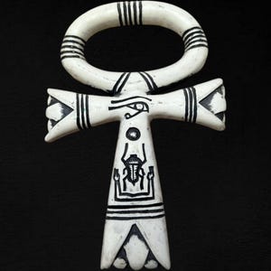 Handcrafted Ankh: Egyptian Key of Life with Eye of Horus