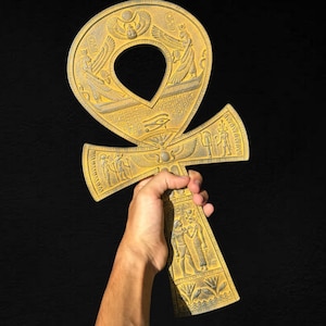 Egyptian Ankh Cross: Key of Life Decor, Handcrafted