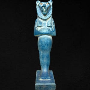Rare Sekhmet Statue replica lioness goddess handmade Sekhmet sculpture Sekhmet figurine Personalized Gift Egyptian relic Made in Egypt