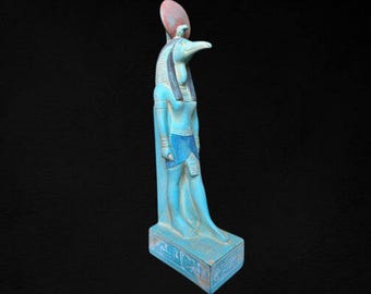 Handmade Thoth Statue: Egyptian God of Wisdom Decor