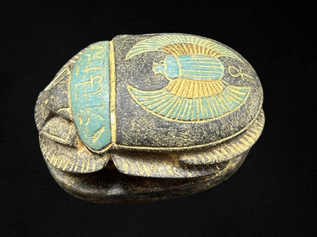 貴重★古代エジプト★スカラベ★大理石★彫刻★アンティーク 楽天市場】即納！古代エジプト スカラベとシンボル手描きジュエリー