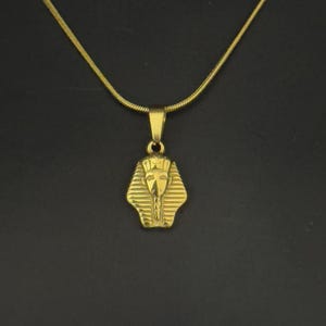 Handmade Tutankhamun Pendant: Egyptian Revival Necklace