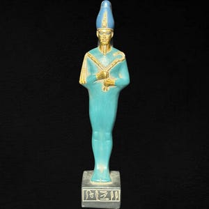 Osiris Statue: Egyptian God of Afterlife, Handmade Sculpture