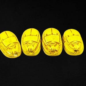 Unique Set Tutankhamun revival Scarab of Luck Set Egyptian revival inlay Egyptian Scarab Amulet Precious Scarab Beetle Scarab Made In Egypt