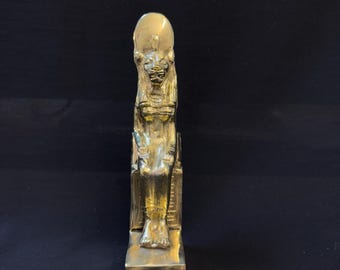 【レプリカ】古代エジプト文明 セメクト 石像 アートオブジェ 置物 セクメト像：エジプトの戦争の女神のレプリカ彫刻 - Etsy 日本