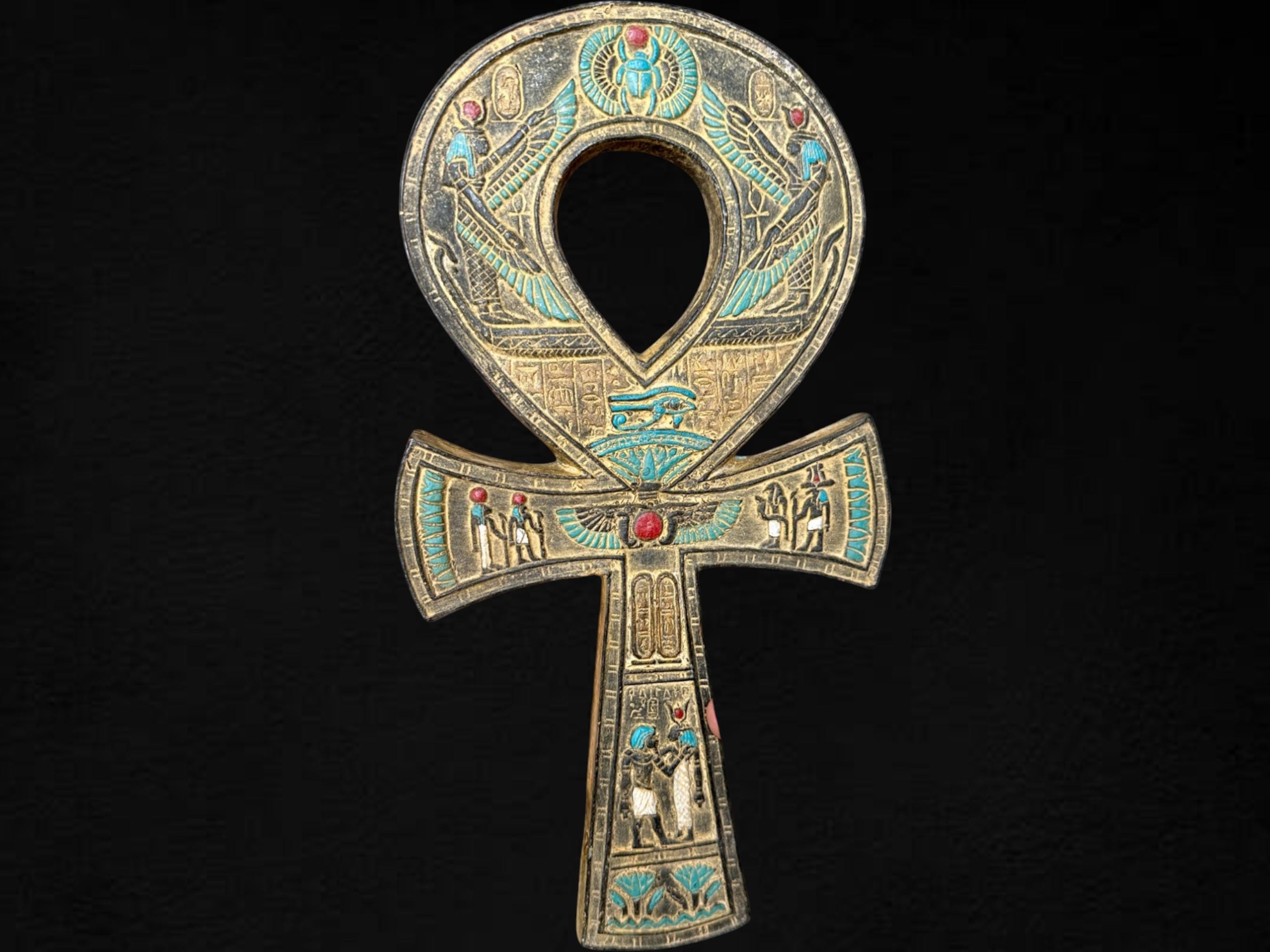 Handcrafted Ankh Cross: Egyptian Hieroglyph Wall Decor - Etsy