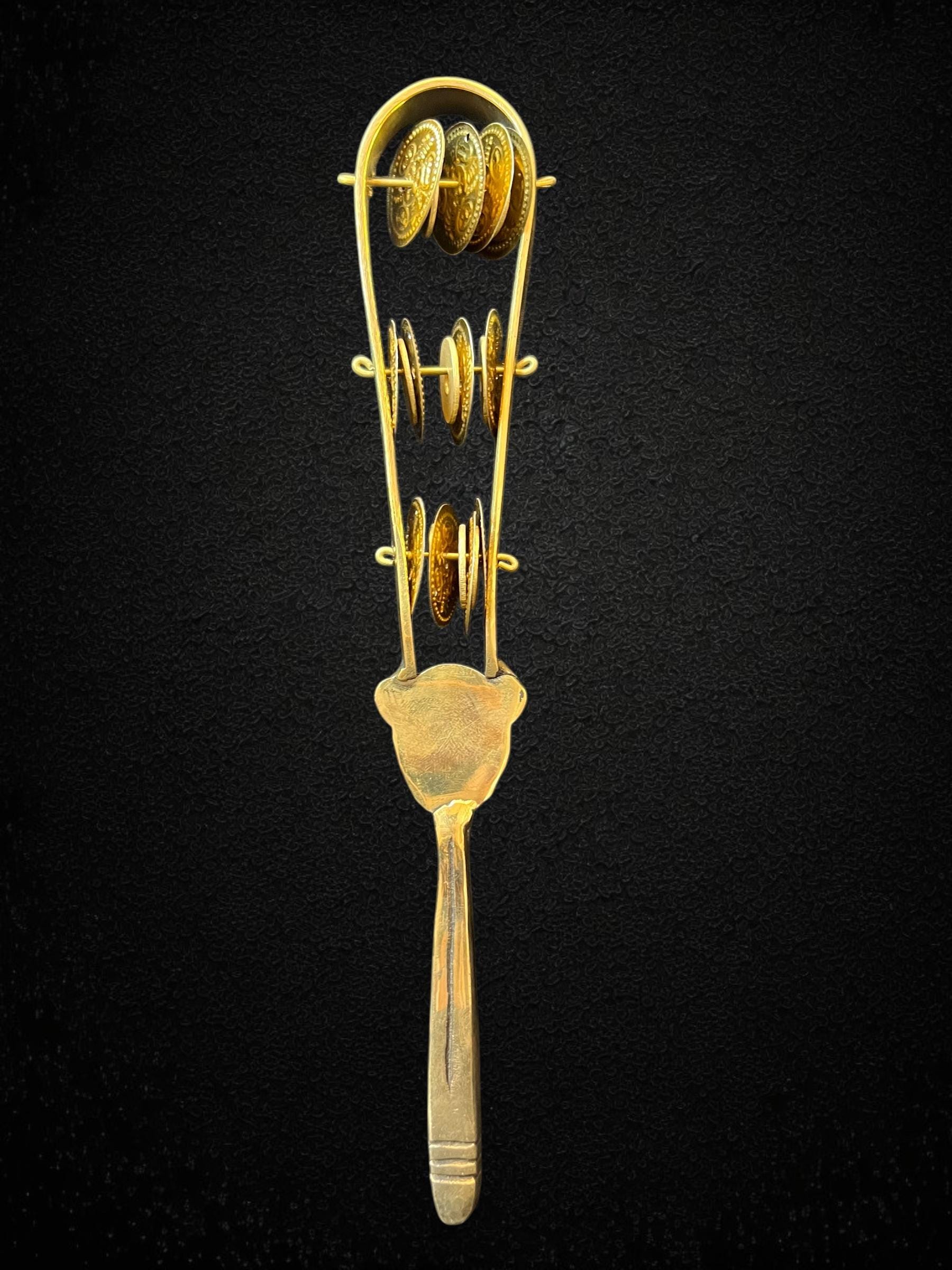 Ancient Egyptian Sekhmet Sistrum Brass Lioness Goddess Sound Rattle ...