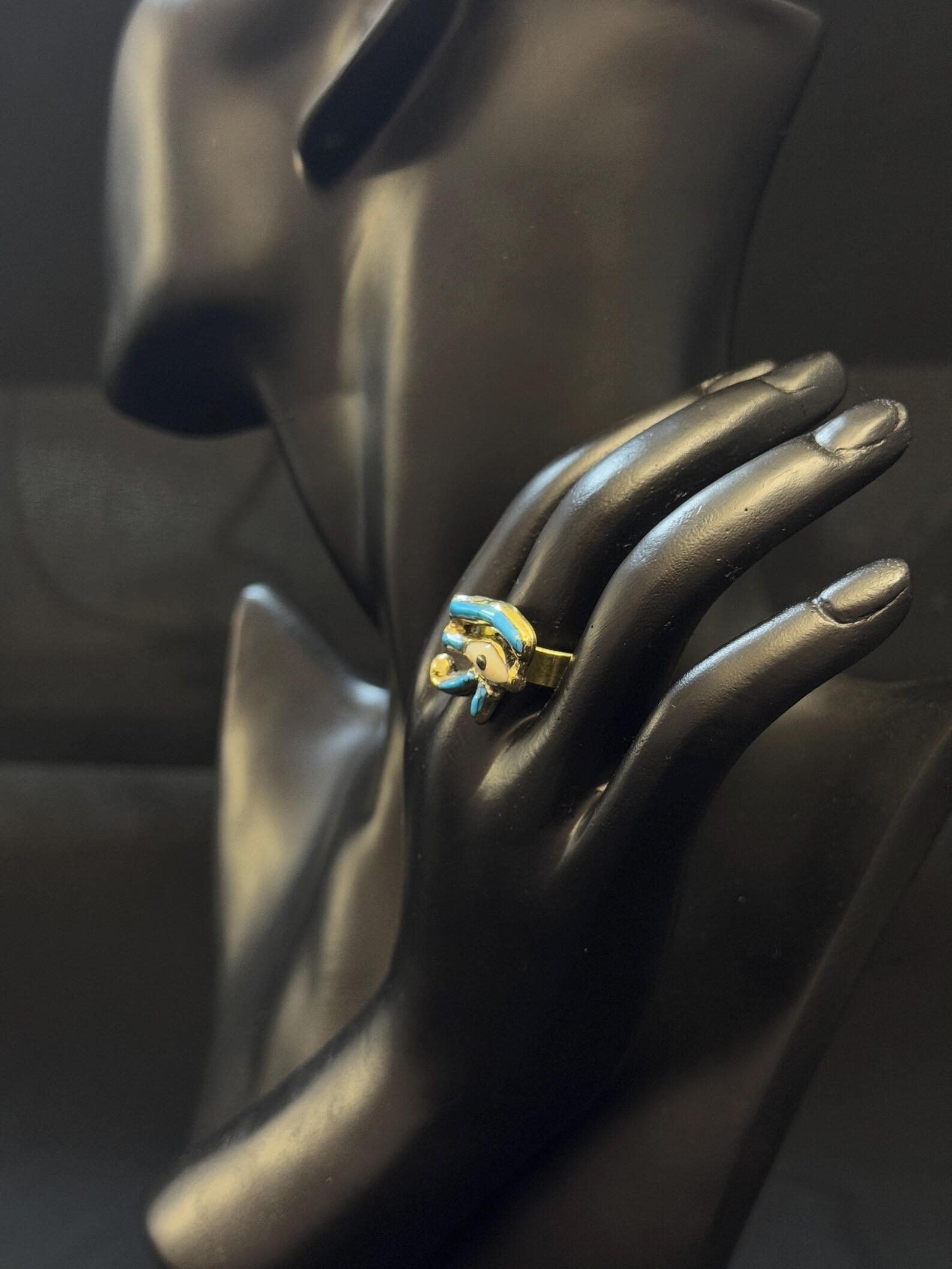Antique Eye of Horus Adjustable Ring Ancient Egyptian Jewelry ...