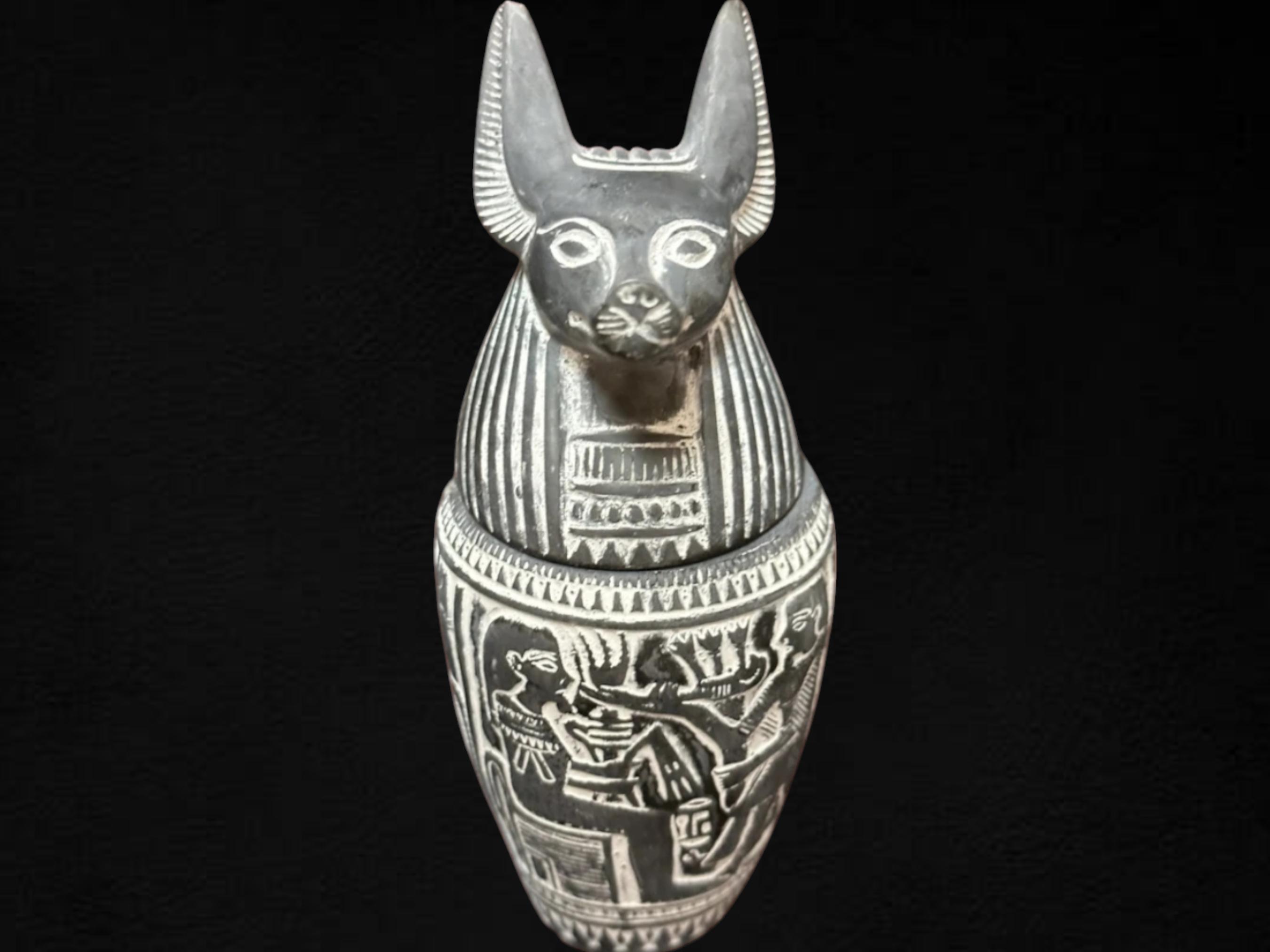 エジプト マトリョーシカ :カノプス壷（ホルスの4人の息子） エジプト