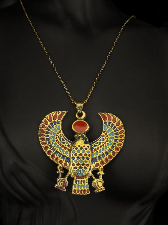 古代エジプト　ホルスのネックレス　M33-1 ホルス・ファルコン・ネックレス ヴィンテージ ホルス・ペンダント