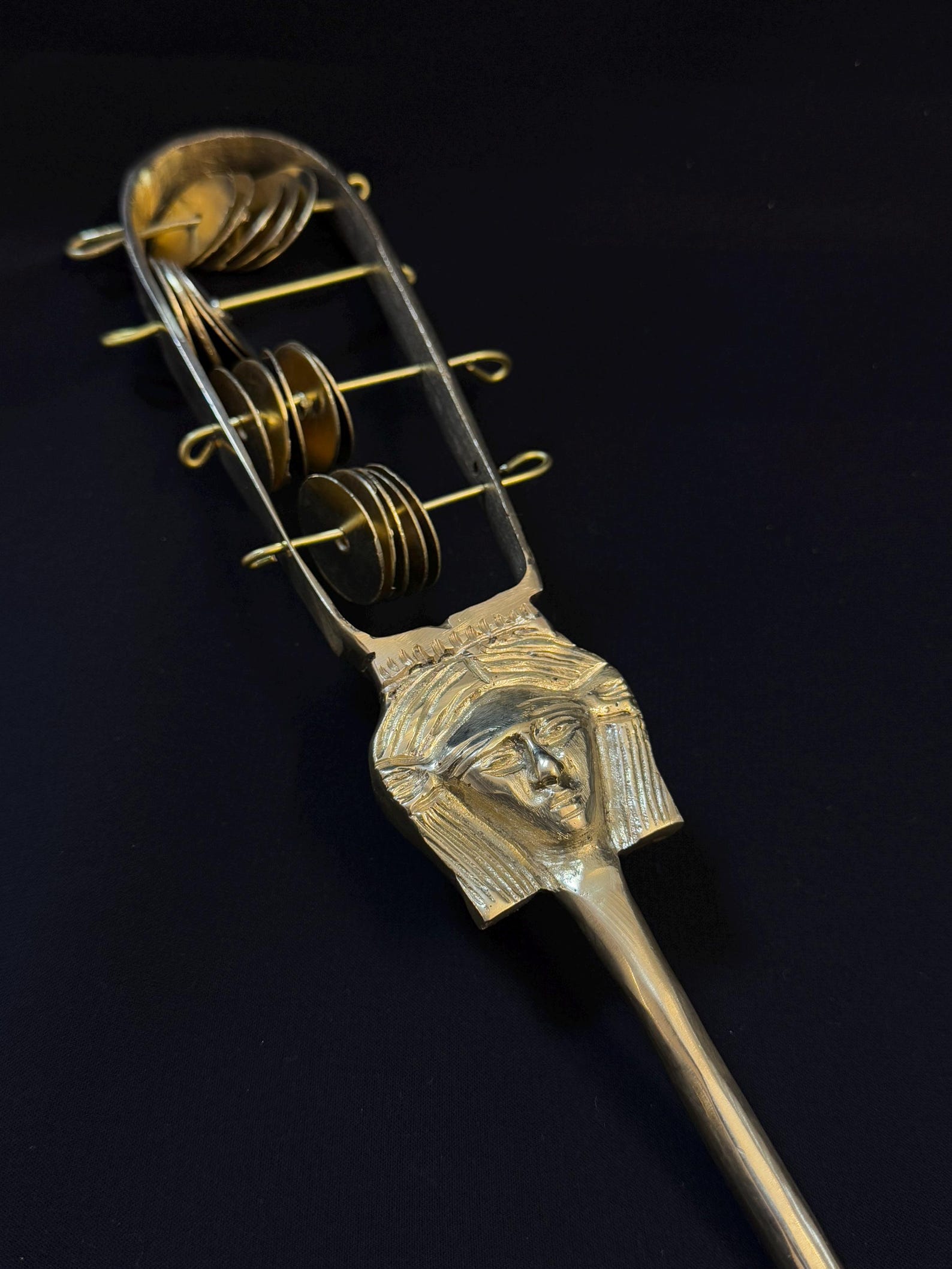 Pharaonic Sistrum of Goddess Hathor Ancient Egyptian Sistrum Handmade ...