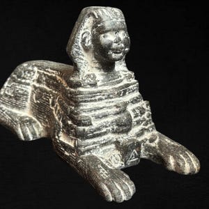 Einzigartige Replik Sphinx Hochwertige Spektakuläre Antike Sphinx Einzigartige Große Replik handgemalte Ägyptische Statue der Sphinx Made in Ägypten