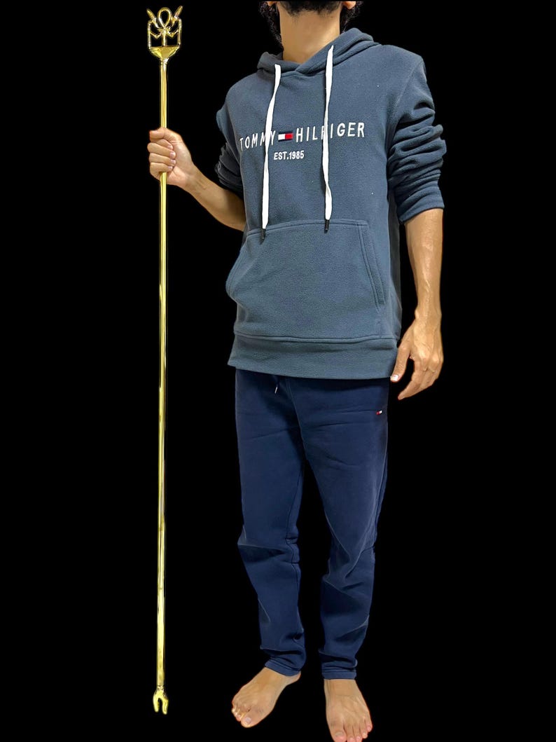 Golden Pharaoh Scepter of Ancient Authority Height 150CM Made in