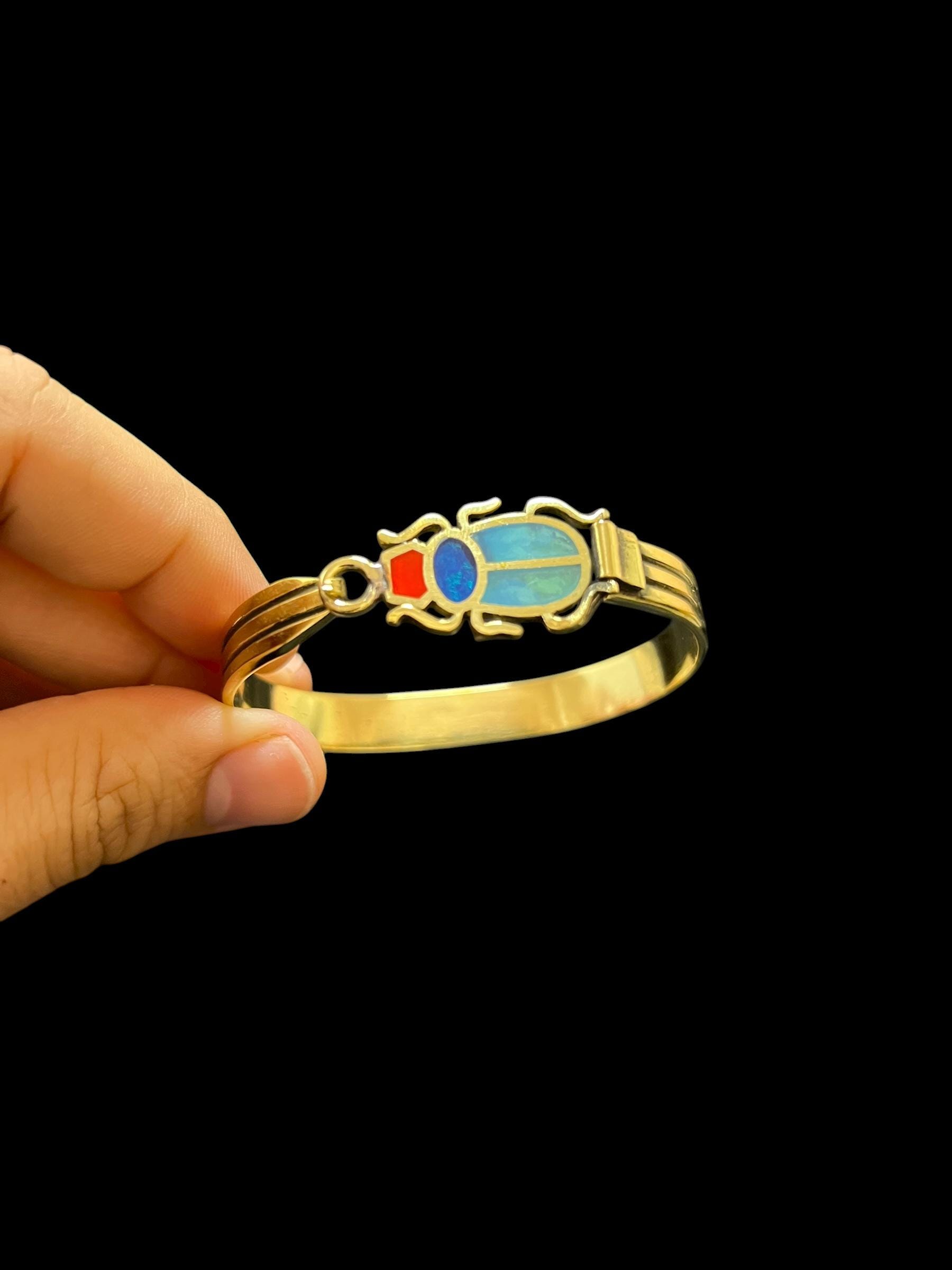 Bracelet & Collier Style Égypte Antique - Serpent Roi, Acier Inox, Neuf Avec étiquettes