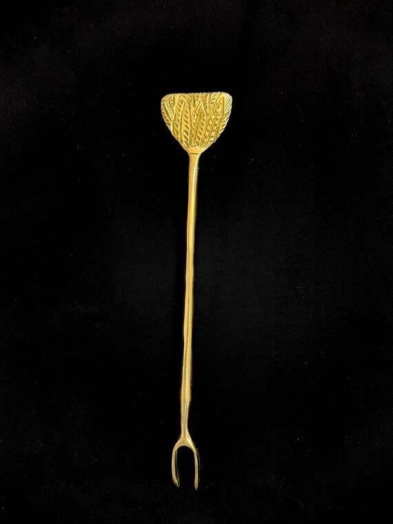 手作りの真鍮製ファラオの笏：古代エジプトの儀式用杖のレプリカ