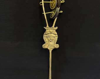 Unique Hathor Sistrum Goddess Sacred Musical Instrument of Ancient Egypt Stainless vintage Sistrum Symbol of Luck Made In Egypt