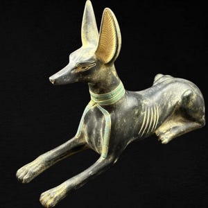 Egyptian Anubis Statue: Jackal God of Afterlife, Souvenir Gift