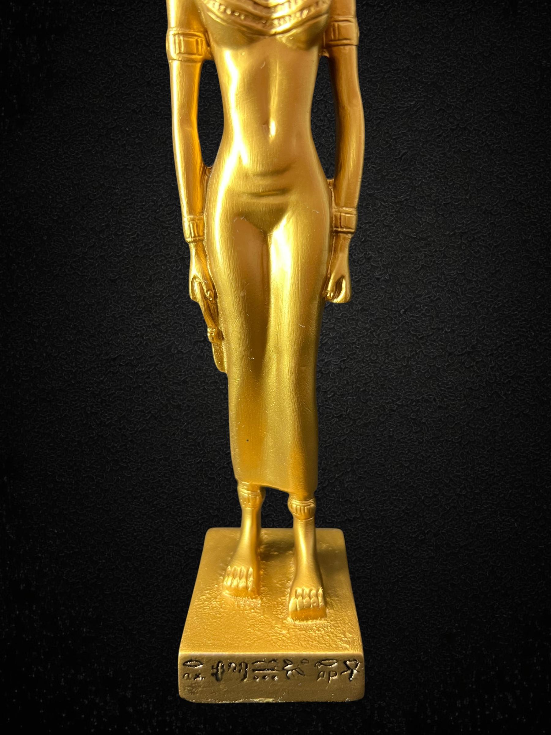 石像 古代エジプト神話ハトー(Hathor)顔 置物 寝室居間玄関机装飾品工芸品 石像 古代エジプト神話ハトー(Hathor)顔 置物 寝室居間玄関机装飾品