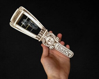 銅製の素晴らしい女神ハトホルのシストラム - 古代エジプトの神聖な