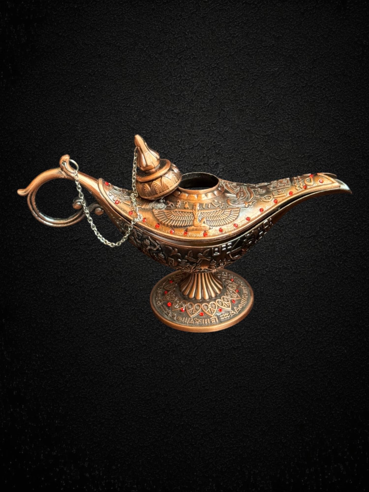 彫刻入り真鍮アラジンランプ：エジプトの魔法の精霊ランプ - Etsy 日本