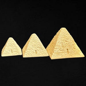 Set of Great Pyramids of Giza Egyptian Pyramids Statue Unique Symbol of Ancient Egypt Pharaonic inscriptions Personalized Gift Made in Egypt