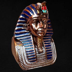 Tutankhamun Egyptian mask statue Tutankhamun Egyptian art Pharaoh King Tut face Tutankhamun sculpture Tutankhamun figurine Made in Egypt