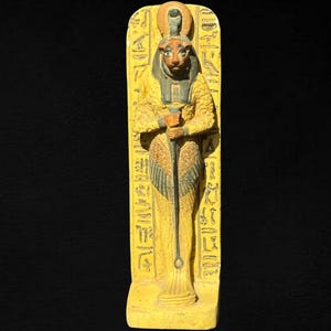 Ancient Egyptian statue of Sekhmet statue Sakhmet sculpture god of the war unique altar statue replica ancient Egyptian Art Made In Egypt