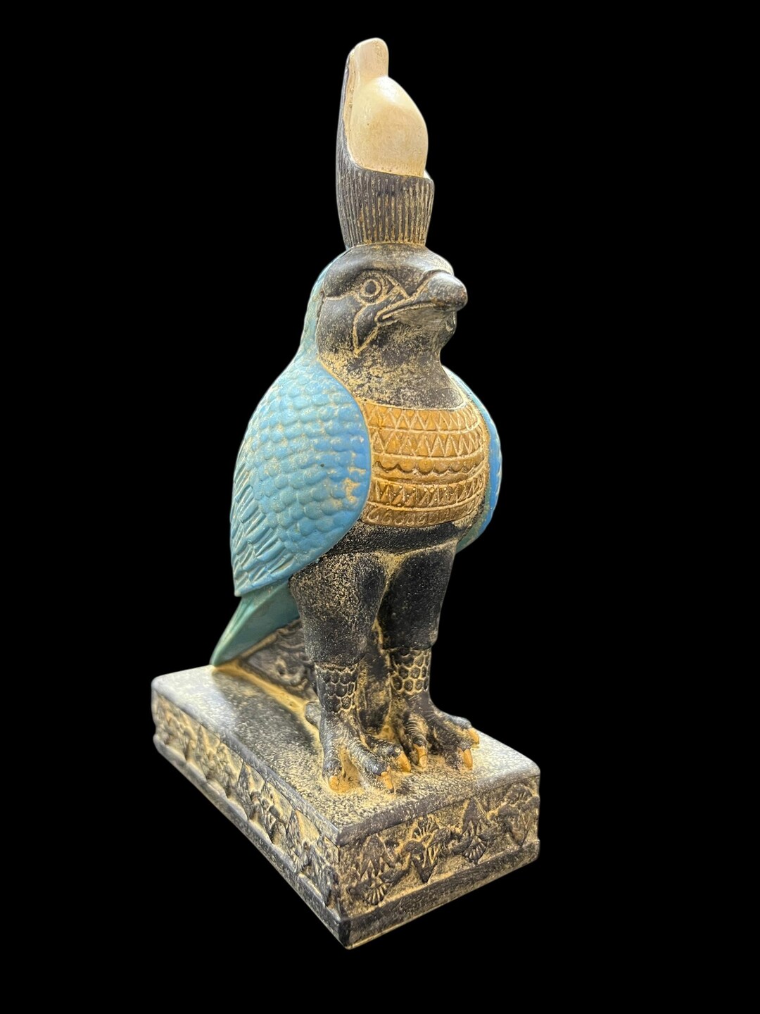 ホルス神ハヤブサ像｜古代エジプトの天空の守護神｜エジプト製の力と