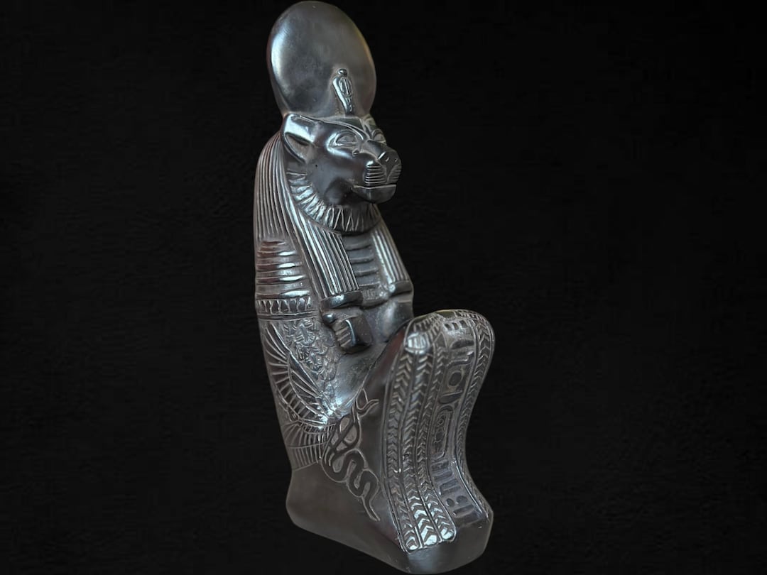 Sekhmet Lioness Goddess of War and Healing Seated Statue Ancient ...