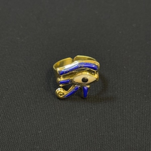 Eye of Horus Ring Handcrafted Egyptian Ring Unisex Ring Pharaonic Ring Handmade Ring Ancient Egyptian Symbolism Made In Egypt
