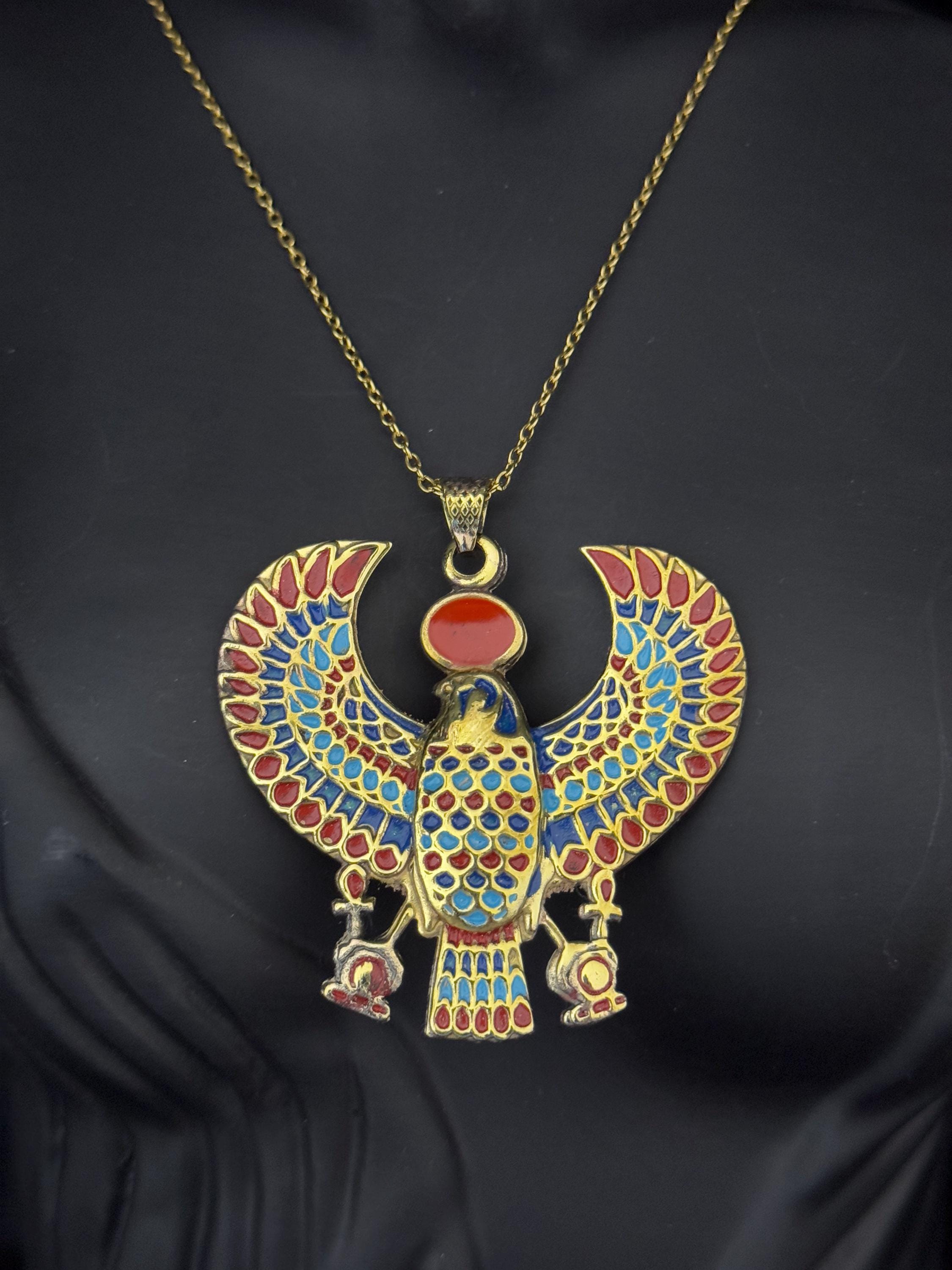 GWOOD Horus Bird Homica Pendant Egyptian Style 36 Inch Beaded Necklace : Buy Online At Best Price In KSA - Souq Is Now - Foto 6