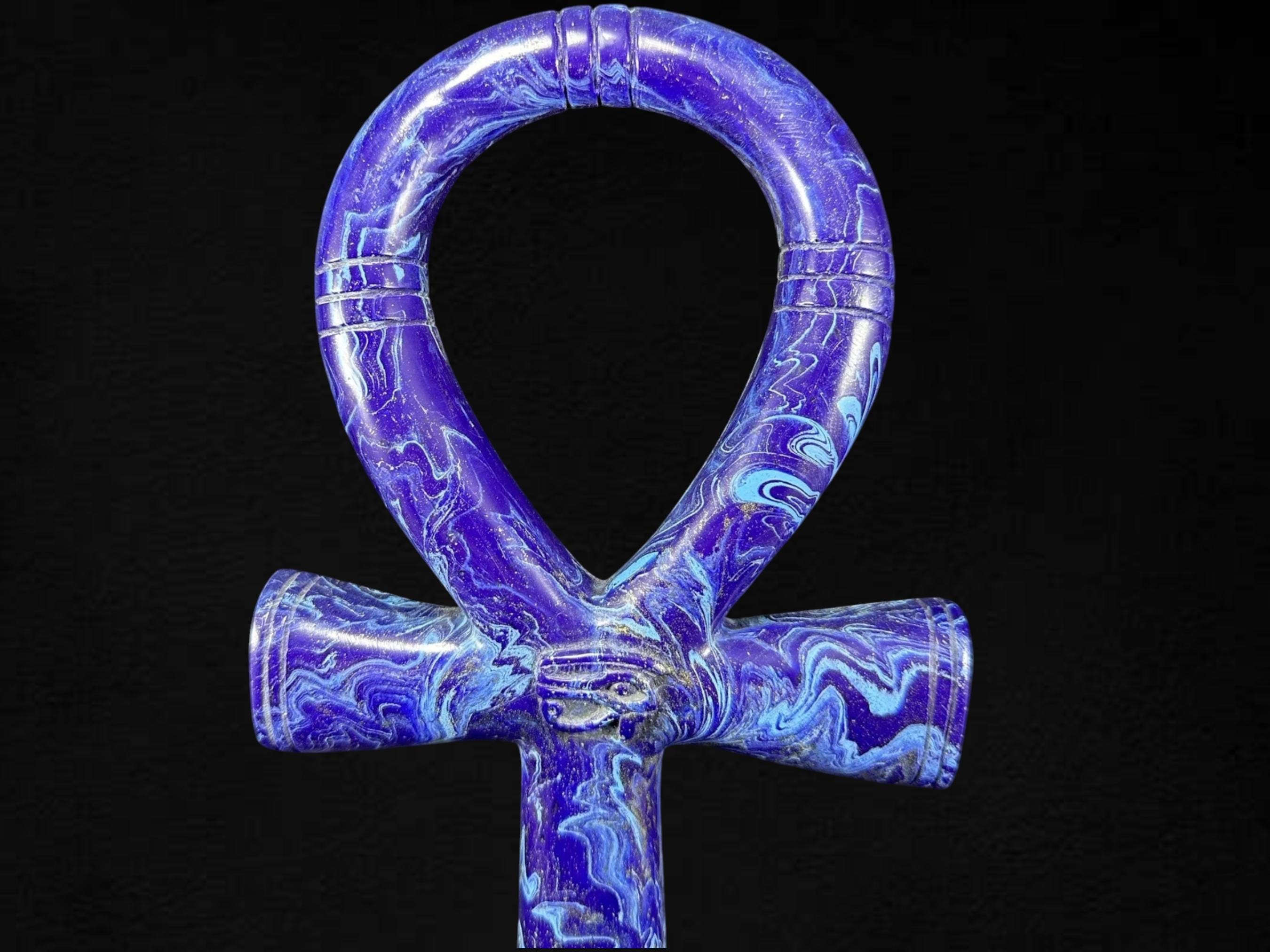 Blue Stone Ankh: Egyptian Key of Life for Rituals - Etsy