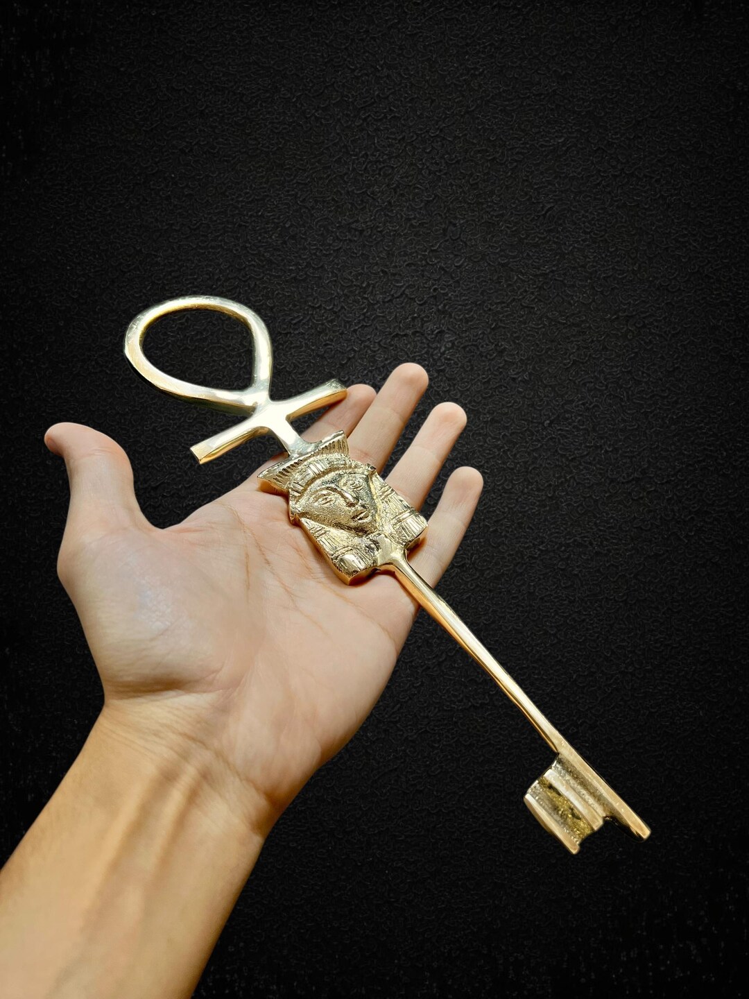 Brass Hathor Ankh Key Egyptian Life Symbol Made in Egypt - Etsy