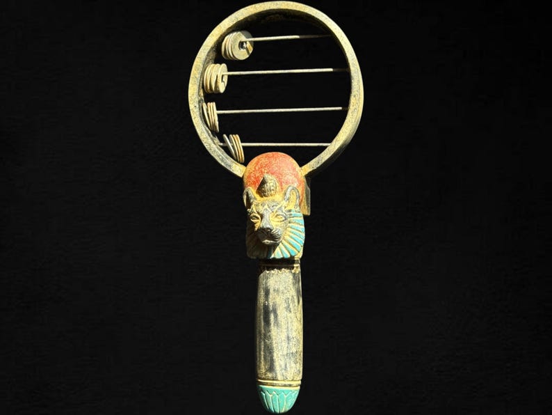 Sekhmet Sistrum Egyptian Lion Goddess Musical Instrument Sistrum of ...