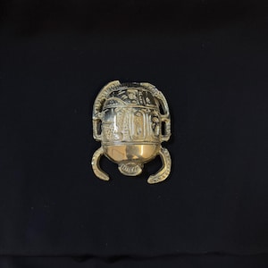 Unique Ancient Egyptian Scarab Amulet Beetle copper Sculpture good luck Scarab Egyptian revival inlay Egyptian Scarab Made In Egypt