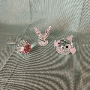 Swarovski Crystal Butterfly, Whale and Blow Fish set # 3