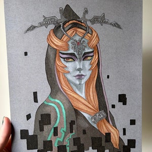 Twilight Princess - 8&quot;x10&quot; Legend of Zelda Art Print Fantasy Video Game Fanart