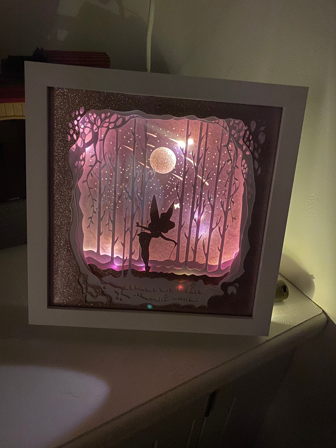 Tinkerbell Fairy Shadow Box Etsy UK