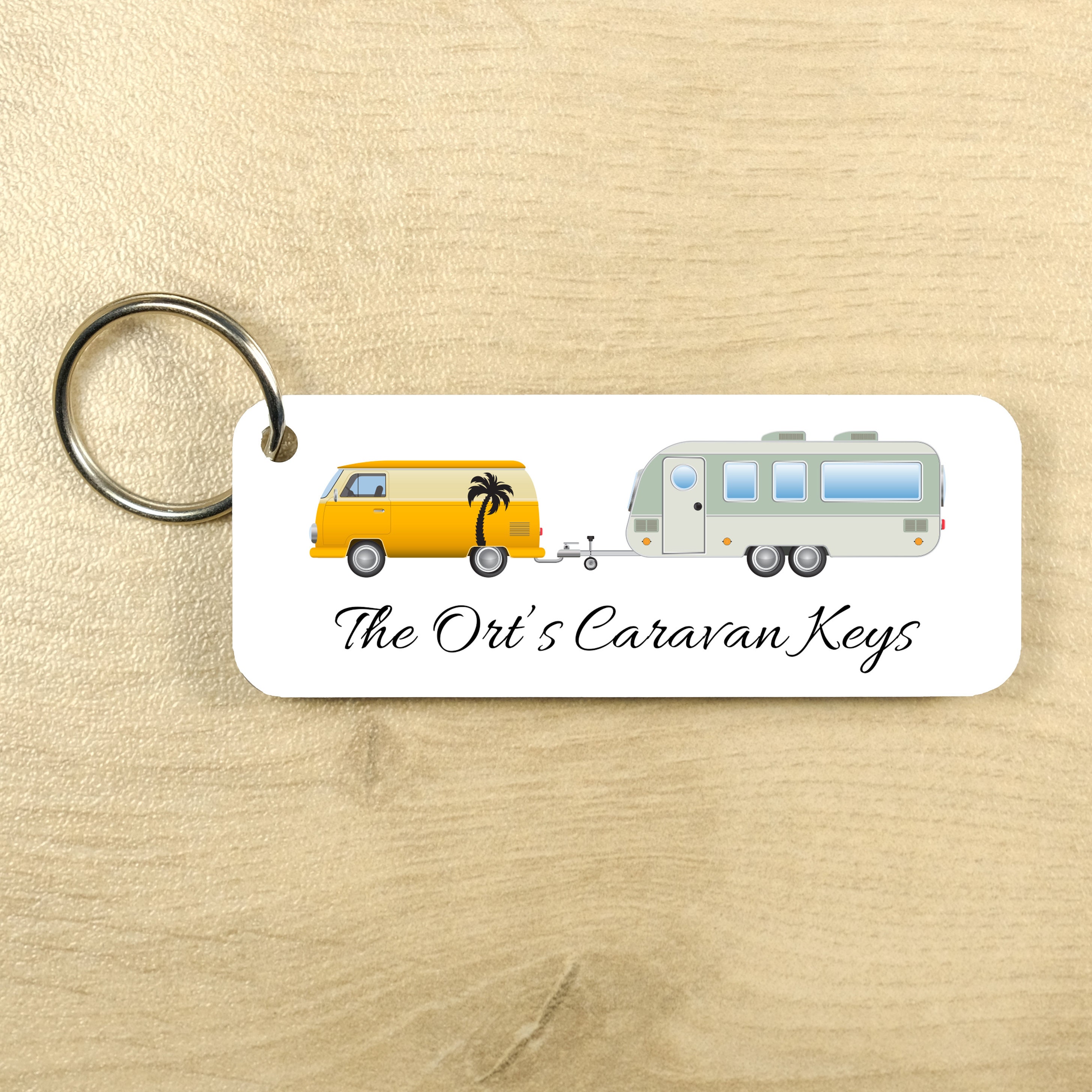 Personalised Caravan Keys Metal Keychain Motorhome Caravan Etsy