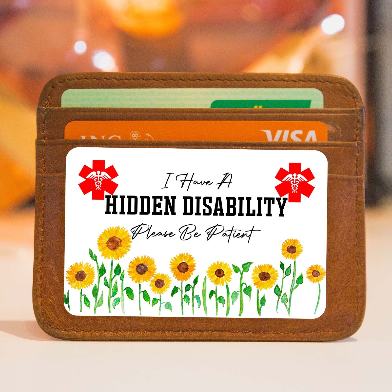 Hidden Disability Medical Alert Card / Solid Metal Card Etsy UK