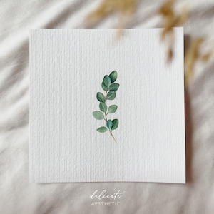 Eukalyptus | Miniatur Kunstdruck | Druck nach meinem Original Aquarell | DelicateAesthetic