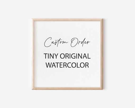 Personalized original watercolor made to order